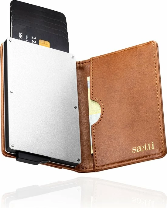 Coupon 🎉 Saetti Portemonnee Met Rits Luxe Pasjeshouder Kaarthouder - Bruin - Echt Leer 🤩 5 Coupon 🎉 Saetti Portemonnee Met Rits Luxe Pasjeshouder Kaarthouder - Bruin - Echt Leer 🤩 - Afbeelding 4