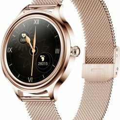 Beste Pirce ๐ GAVURY ROSE FIT PRO - Bluetooth Bel Notificatie - Activity En Fitness Tracker - Rosegoud Smartwatch Dames En Heren - Touchscreen - Stappenteller - Social Media Berichten - Hartslagmeter - Verbrande Calorieen - Waterbestendig - Zuurstofmeter ๐