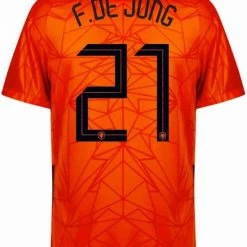 Begroting ๐ Merkloos Nederlands Elftal ๐ Shirt Thuis Senior 2020-2021 - 21 F. De Jong - Maat L ๐
