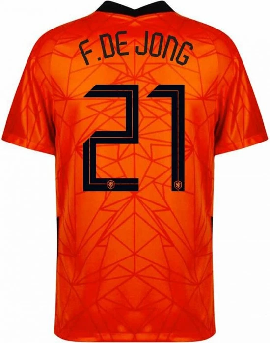 Begroting π Merkloos Nederlands Elftal π Shirt Thuis Senior 2020-2021 - 21 F. De Jong - Maat L π 3 Begroting π Merkloos Nederlands Elftal π Shirt Thuis Senior 2020-2021 - 21 F. De Jong - Maat L π