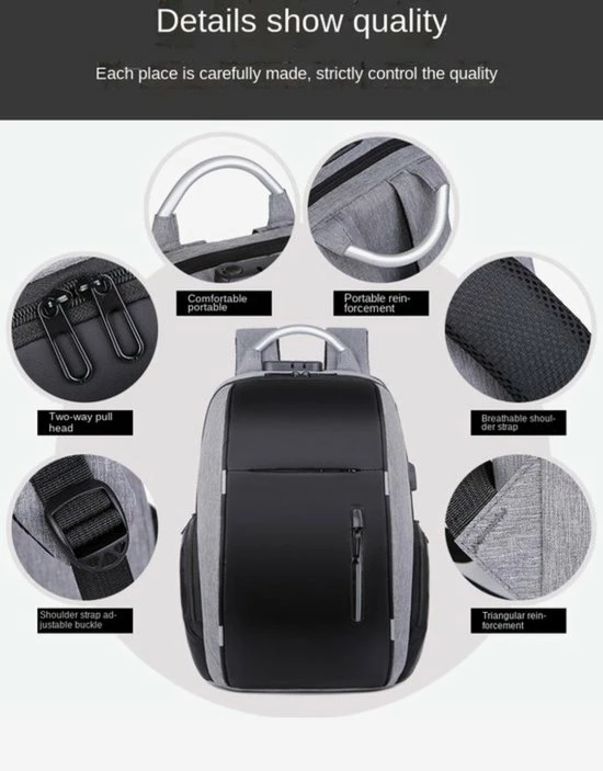 Goedkoopste ๐งจ ASA-STAR - 2022 New Arrival USB Charging Anti-theft Laptop -Anti-Diefstal- Met Slot (Grijs) - Inclusief USB Oplaadstation- ๐ Backpack - School - Office - Waterproof - Travel- Reistassen - Waterdicht - Rugzak Slim Fit School/college Tas Jongens/meisjes ๐ 3 Goedkoopste ๐งจ ASA-STAR - 2022 New Arrival USB Charging Anti-theft Laptop -Anti-Diefstal- Met Slot (Grijs) - Inclusief USB Oplaadstation- ๐ Backpack - School - Office - Waterproof - Travel- Reistassen - Waterdicht - Rugzak Slim Fit School/college Tas Jongens/meisjes ๐