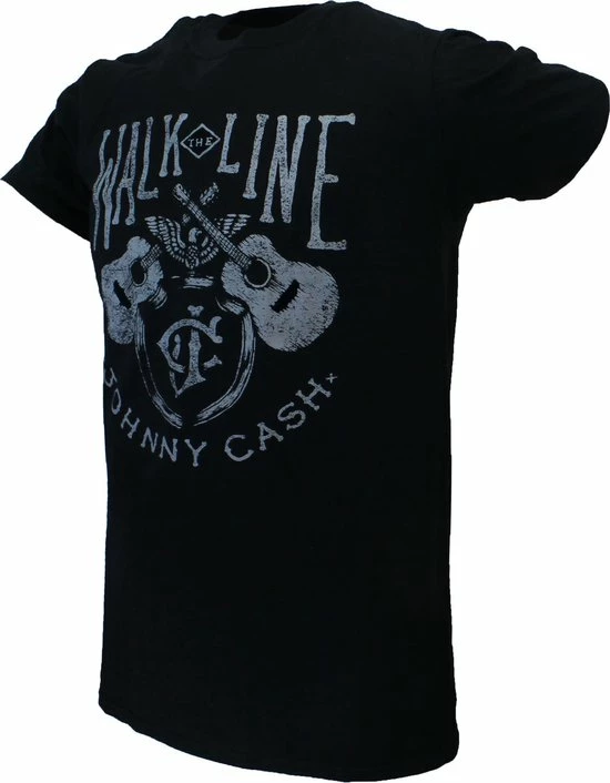 Flash-uitverkoop π POPMERCH Johnny Cash Walk The Line T-Shirt Zwart - Offici Le Merchandise π 5 Flash-uitverkoop π POPMERCH Johnny Cash Walk The Line T-Shirt Zwart - Offici Le Merchandise π - Afbeelding 3