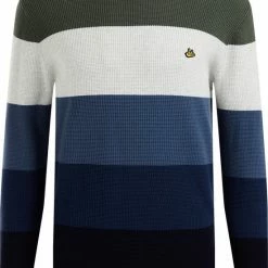 Aanbiedingen โจ WE Fashion Heren Trui Met Colourblock En Structuur ๐