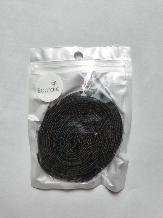 Goedkoop ⌛ Ecorare Schoenveters Zwart - Zwart - Plat - 120 Cm - Veters - Schoenveters 120cm ✨ 4 Goedkoop ⌛ Ecorare Schoenveters Zwart - Zwart - Plat - 120 Cm - Veters - Schoenveters 120cm ✨ - Afbeelding 2