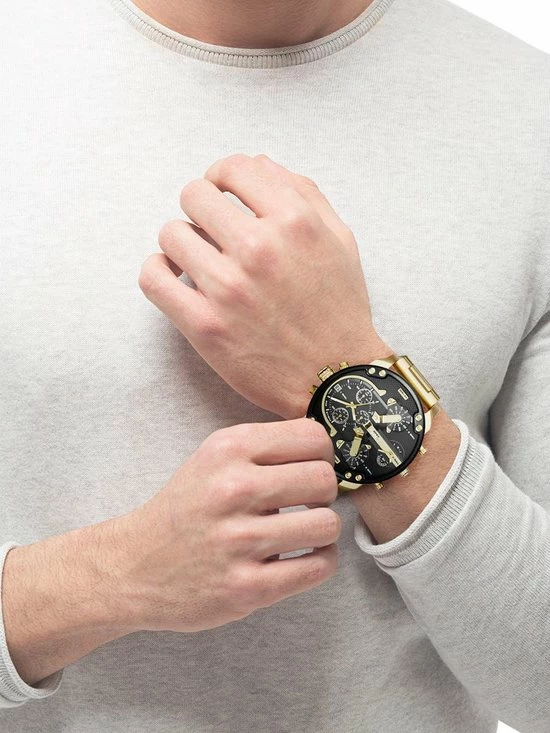 Begroting ❤️ Diesel Mr Daddy 2.0 DZ7333 Herenhorloge 57 Mm - Goudkleurig ✨ 10 Begroting ❤️ Diesel Mr Daddy 2.0 DZ7333 Herenhorloge 57 Mm - Goudkleurig ✨ - Afbeelding 8