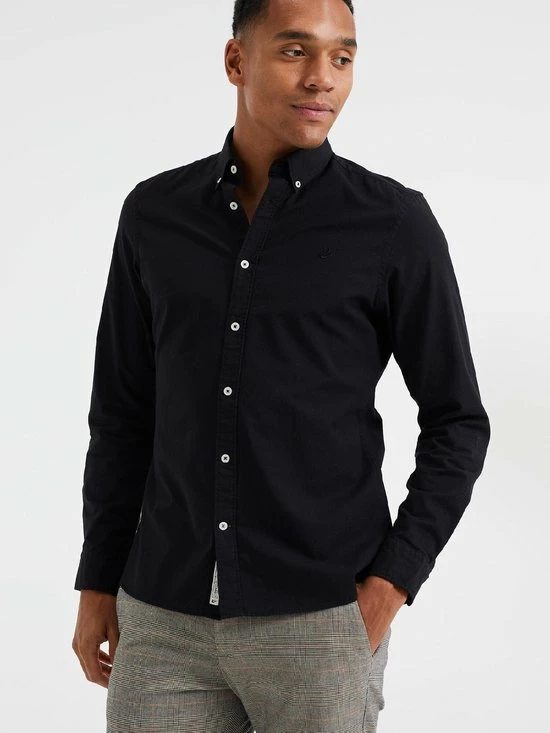 Korting ๐ WE Fashion Heren Slim Fit Stretch Oxford Overhemd โญ 4 Korting ๐ WE Fashion Heren Slim Fit Stretch Oxford Overhemd โญ - Afbeelding 2