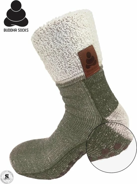 Korting π SupCare Buddha 𧦠Socks Warme Wollen Sokken Met Anti-slip Zool Donkergroen 36-41 Huissloffen-yogasokken-warme Voeten β 4 Korting π SupCare Buddha 𧦠Socks Warme Wollen Sokken Met Anti-slip Zool Donkergroen 36-41 Huissloffen-yogasokken-warme Voeten β - Afbeelding 2