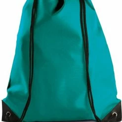 Top 10 👍 Merkloos Sport Gymtas/draagtas In Kleur Turquoise Blauw Met Handig Rijgkoord 34 X 44 Cm Van Polyester En Verstevigde Hoeken 🎁