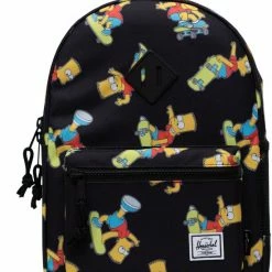 Beste Verkoop 🌟 Herschel The Simpsons | Heritage Youth - Bart Simpson / Rugzak Voor Kinderen Van 5 Tot 10 Jaar - 16L Opbergvolume - 13" Laptopsleeve - Voorvak Met Sleutelhanger - Mesh Vakje Voor Waterfles / Levenslange Fabrieksgarantie (limited) / Simpsons Print 😀