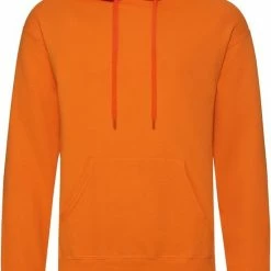 Coupon 🥰 Fruit Of The Loom Capuchon Sweater Oranje Voor Volwassenen - Classic Hooded Sweat - Hoodie - Heren Kleding 2XL (EU 56) ✔️