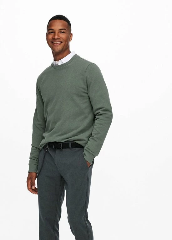 Gloednieuw 🛒 ONLY & SONS ONSCERES CREW NECK NOOS Heren Trui - Maat L 👍 6 Gloednieuw 🛒 ONLY & SONS ONSCERES CREW NECK NOOS Heren Trui - Maat L 👍 - Afbeelding 4