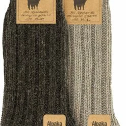 Beste Pirce ๐ Merkloos Alpaca Sokken | GoWith | 2 Paar | Unisex | Heren | Dames | Gezellige Wollen Sokken | Gemaakt Van Extra Dik Alpaca Garen | Gebreide Sokken Voor Heren En Dames | Valentijn Cadeau | Maat: 43-46 | Kleur: Beige En Bruin | 3094 ๐