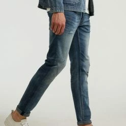 Aanbiedingen 🔔 Chasin' 👖 Jeans Slim-fit 👖 Jeans EGO Vann Blauw Maat W36L36 🎉 -Nike shop 550x783 2