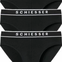 Aanbiedingen 🛒 Schiesser 95/5 Organic Heren Rio Slip - Zwart - 3 Pack - Maat L 🔥