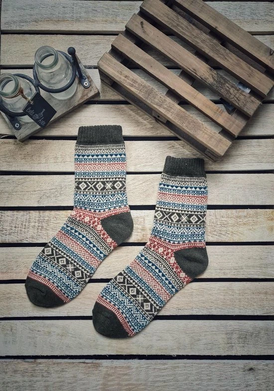 Promo π Merkloos "Kerst + Cadeau" Warme Groen Sokken Dames - Warme Sokken Heren - Kerstsokken Dames - Kerstsokken Heren - Maat 39-42 - Huissokken - Wollen Sokken - Vintage - Noorse Sokken - Comfortabel & Duurzaam π₯ 6 Promo π Merkloos "Kerst + Cadeau" Warme Groen Sokken Dames - Warme Sokken Heren - Kerstsokken Dames - Kerstsokken Heren - Maat 39-42 - Huissokken - Wollen Sokken - Vintage - Noorse Sokken - Comfortabel & Duurzaam π₯ - Afbeelding 4