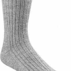Korting 🥰 SOCKS4FUN 100% Schapenwol Sokken - Badstof Zool Unisex -Grijs 2 Paar - Maat 43/46 👏