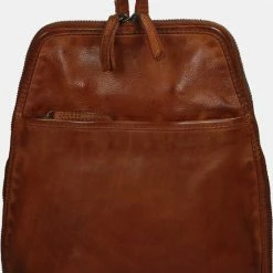 Beste Pirce ⌛ Bear Design Rugtas / Rugzak / Schooltas - Cow Lavato - 6 Liter - Leer - Cognac 🤩