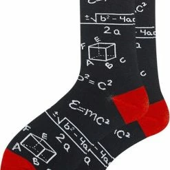 Coupon ๐งจ Merkloos Wiskunde Sokken - Grappige Sokken Met E=MC - Maat 37-43 ๐